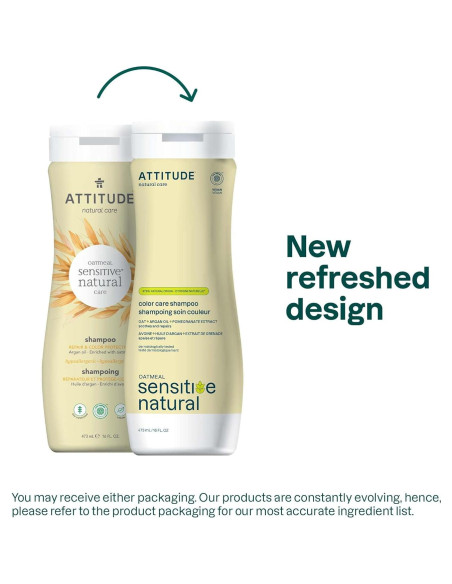 Champú ATTITUDE Cuidado del Color 473 ml Vegano Avena