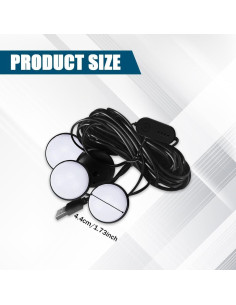 Luces LED RGOAANC para Pedales de Coche, RGB, 1.7m y 2.2m 2