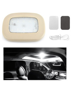 Lámpara de Techo Interior de Coche Ohleats Beige LED USB