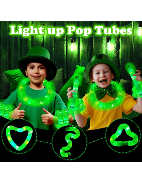 12 Palos de Luz Verde Kannove para Fiestas y Camping