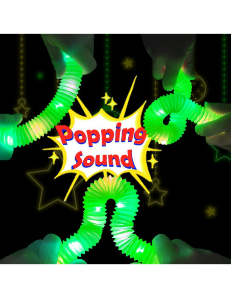 12 Palos de Luz Verde Kannove para Fiestas y Camping