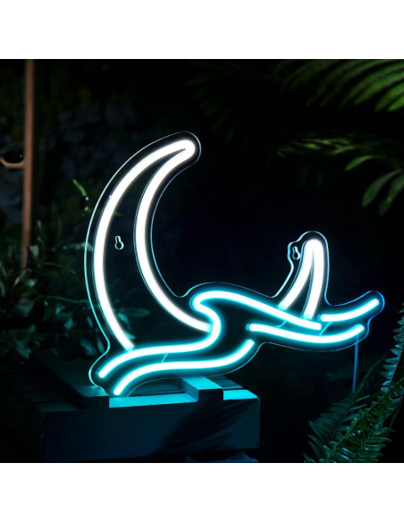 Luz de Neón Bonuci Luna LED 38 cm Decorativa para Pared