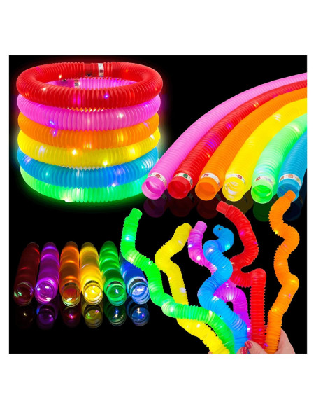 Toysery Tubos Luminosos 24 Piezas para Niños 19.05 cm