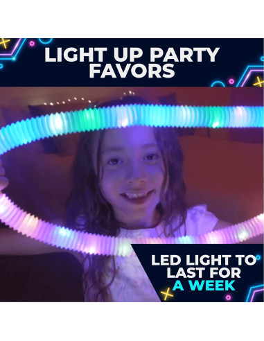 Toysery Tubos Luminosos 24 Piezas para Niños 19.05 cm