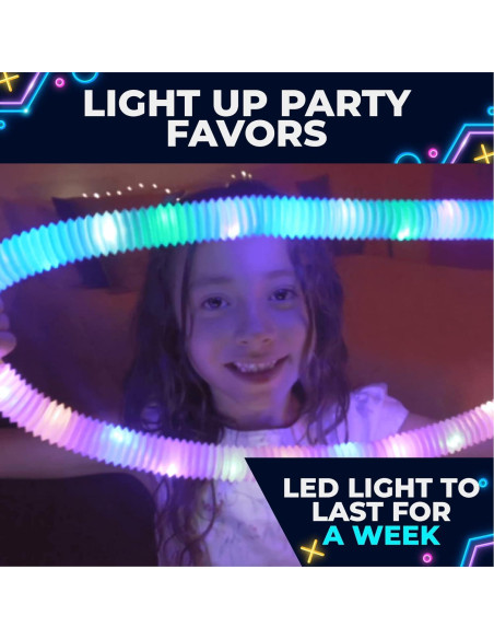 Toysery Tubos Luminosos 24 Piezas para Niños 19.05 cm