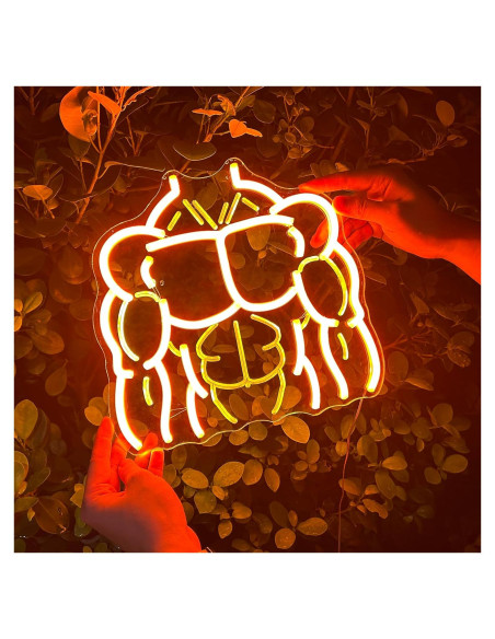 Luz de Neón JYCreativity Cuerpo Masculino Naranja 27.6x29cm