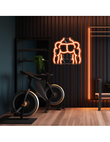 Luz de Neón JYCreativity Cuerpo Masculino Naranja 27.6x29cm