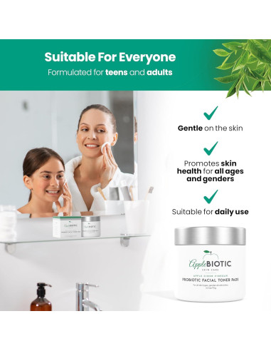 Discos de Tónico Facial AppleBiotic - Vinagre de Sidra 60 Unidades