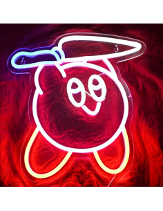 Luz de Neón LED Cuchillo Kirbee Moweek 33 cm para Habitaciones 2