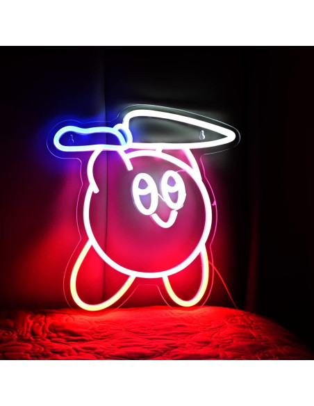 Luz de Neón LED Cuchillo Kirbee Moweek 33 cm para Habitaciones