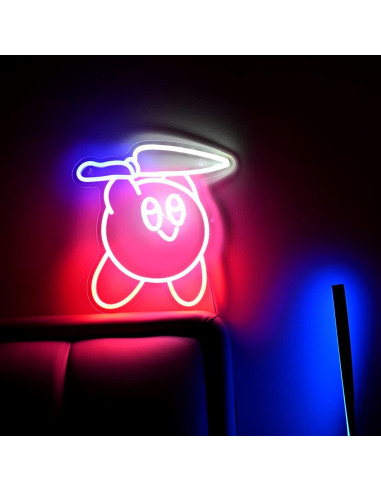 Luz de Neón LED Cuchillo Kirbee Moweek 33 cm para Habitaciones