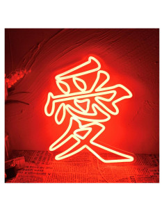 Luz de Neón LED Amor iPuppy 29x34 cm Regulable USB