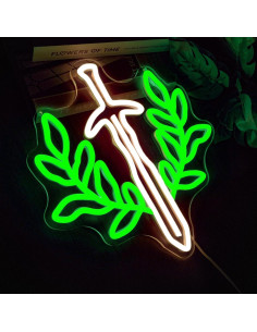 Luz de Neón Regulable YHOPESPZ Espada Fantástica 32cm 2