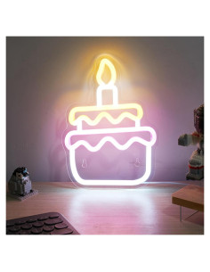 Luz de Neón LED Pastel Cusgazy 22.5x16.5 cm USB Decorativa