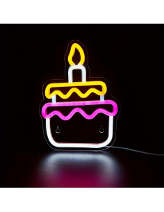 Luz de Neón LED Pastel Cusgazy 22.5x16.5 cm USB Decorativa 2
