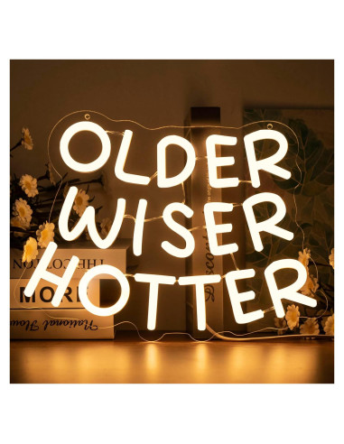 Letrero de Neón LED Regulable SENOVIRA 32x23 cm Cumpleaños