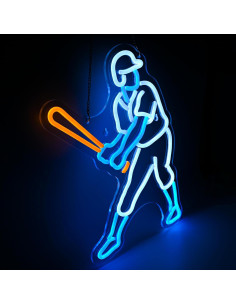 Luz de Neón LED de Béisbol RedGloBee 42.4x33 cm USB 2