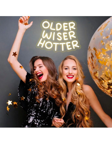 Letrero de Neón LED Regulable SENOVIRA 32x23 cm Cumpleaños