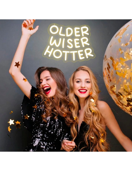 Letrero de Neón LED Regulable SENOVIRA 32x23 cm Cumpleaños