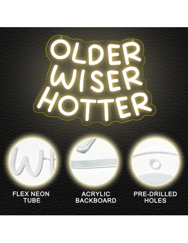 Letrero de Neón LED Regulable SENOVIRA 32x23 cm Cumpleaños