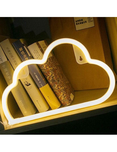 Luz de Neón Nube LED BEMOMENT Blanca para Decoración