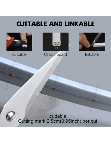 Luz de Neón LED Silicona 12V 5m 6500K Impermeable YXH