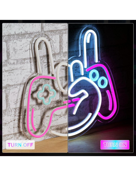 Luz de Neón LED Oneneno Control Personalizable 32.9x34.9cm