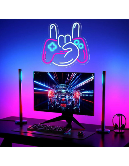 Luz de Neón LED Oneneno Control Personalizable 32.9x34.9cm