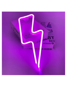 Luz de neón rayo Attivolife LED 27.9x14cm decoración hogar