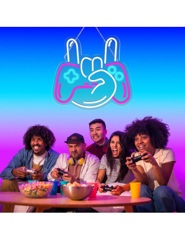 Luz de Neón LED Oneneno Control Personalizable 32.9x34.9cm