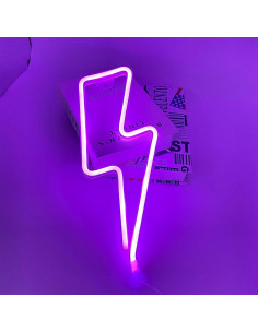 Luz de neón rayo Attivolife LED 27.9x14cm decoración hogar 2