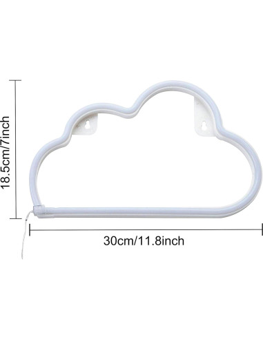Luz de Neón LED Nube NiniTe LIGHTS - Decoración Azul