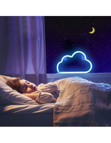 Luz de Neón LED Nube NiniTe LIGHTS - Decoración Azul