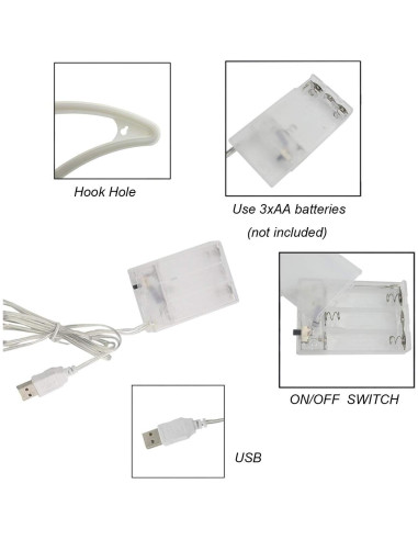 Luz de Neón Rayo Sunnyglade USB/Batería 35.6x29 cm
