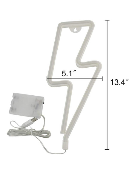 Luz de Neón Rayo Sunnyglade USB/Batería 35.6x29 cm