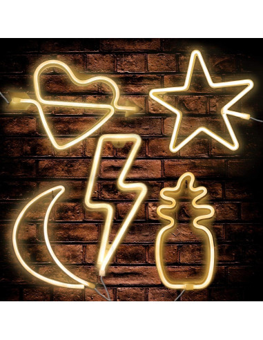 Luz de Neón Rayo Sunnyglade USB/Batería 35.6x29 cm