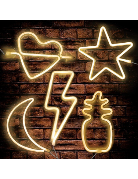 Luz de Neón Rayo Sunnyglade USB/Batería 35.6x29 cm