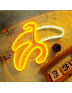 Luz Neón Decorativa Plátano ENUOLI USB/Batería 30.5cm 2