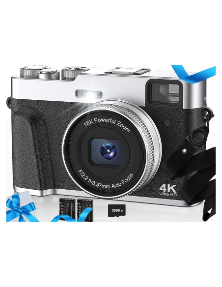 Cámara Digital 4K HICSHON DC202L-AF 48MP Zoom 16X