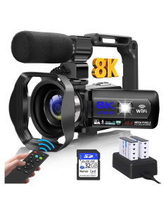 Cámara de Video 8K WIKICO 48MP con Zoom 18x y WiFi