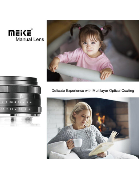 Lente Gran Angular Meike 25mm F1.8 para Cámaras Sony E-Mount Lente Gran Angular Meike 25mm F1.8 para Cámaras Sony E-Mount