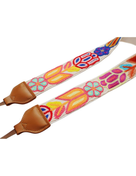Correa de cámara ajustable UNIKSTRAP vintage flores 5 cm
