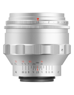 Lente TTArtisan 75mm F1.5 Bokeh Espiral Montura M42 Plata