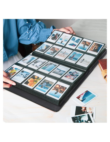 Álbum de Fotos 400 Bolsillos Ruibytree Negro para Instax Mini