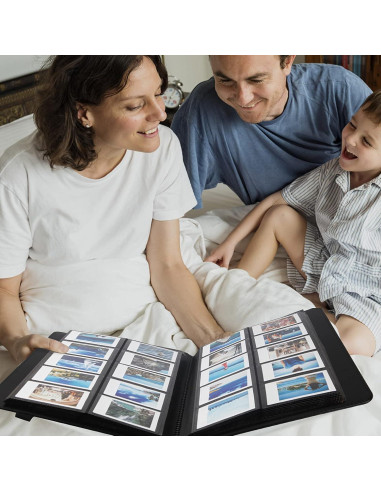 Álbum de Fotos 400 Bolsillos Ruibytree Negro para Instax Mini