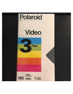 Paquete de 3 cintas de video Polaroid Supercolor 120 246min