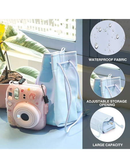 Bolsa Protectora CAIYOULE para Fujifilm Instax Mini - Azul Bolsa Protectora CAIYOULE para Fujifilm Instax Mini - Azul