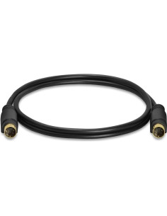 Cable S-Video 4 Pines Cmple 0.91m Recubierto de Oro Negro 2