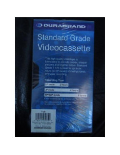 Videocinta VHS Durabrand 6 Horas Grado Estándar Modo EP 2