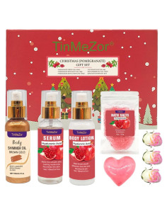 Juego de Cuidado de Piel Granada - Regalo Baño Mujeres 25.6x17.6cm